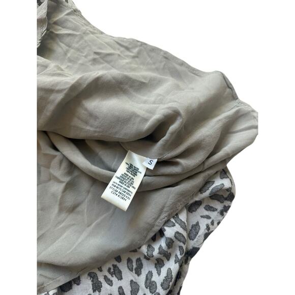 Cloth & Stone Anthropologie Animal Print Cheetah High Neck Dress Small - Picture 5 of 7